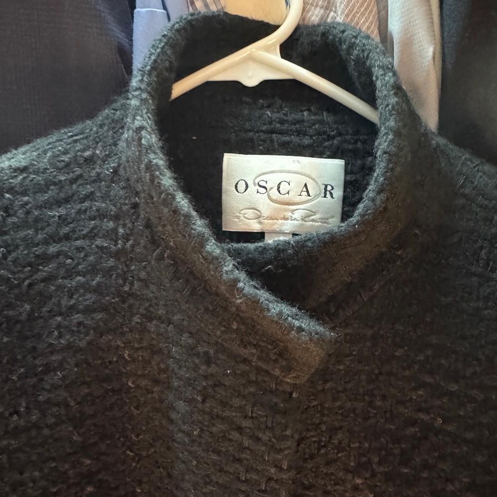 Oscar de la Renta Black Boucle Jacket